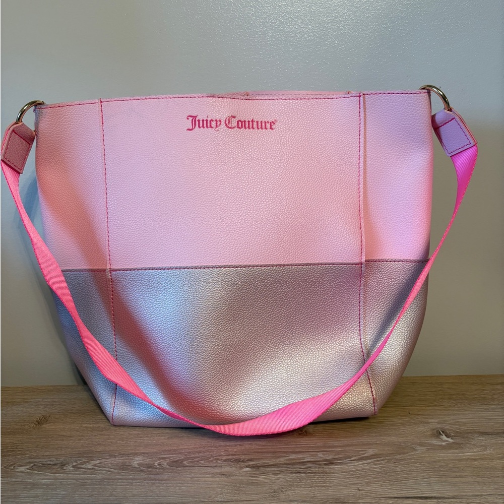 Juicy‎ Couture Pink and Silver Tote